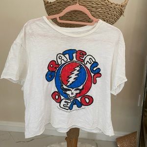Grateful Dead crop band tee retro
